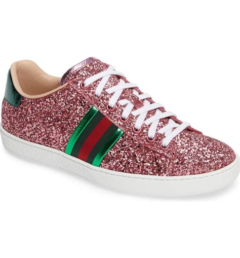 gucci new ace glitter sneakers|gucci ace metallic snakeskin sneakers.